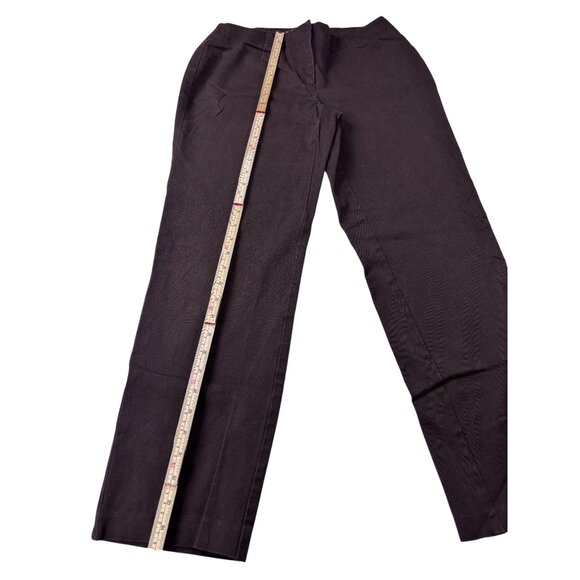 Chicos Womens Brown Straight Leg Pants Size 0 Polyester Blend Modern Fit - Picture 4 of 10